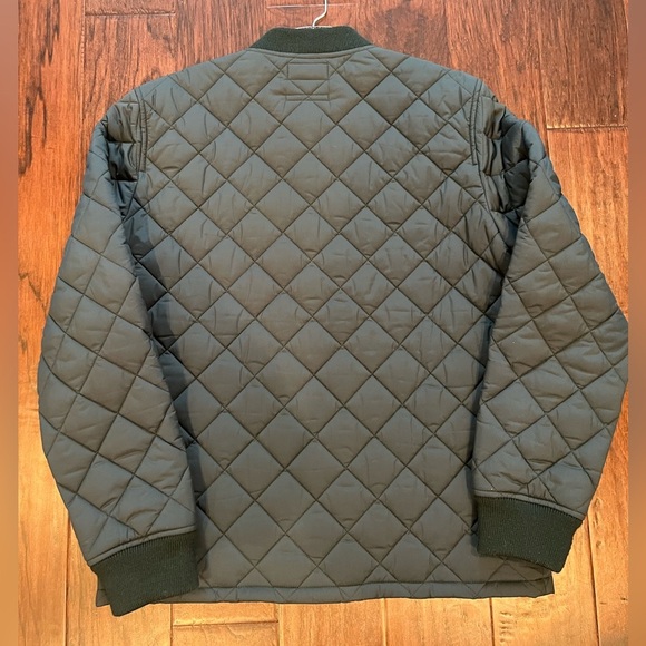 Bonobos Slim Fit Quilted Bomber Jacket Men’s Coat Rib Cuff Snap Zip Close - Picture 2 of 11